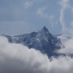 Aiguille du Midi, wolkenumhüllt
