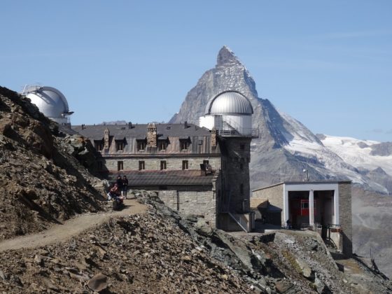 Gornergrat, im Hintergrund das Matterhorn