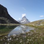 Spiegelungen des Matterhorns im Riffelsee, unterhalb des Gornergrats