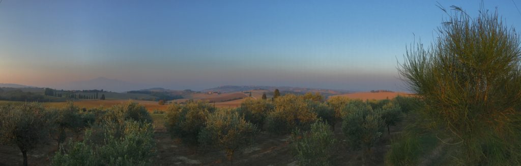 Val d´Orcia Sonnenaufgang